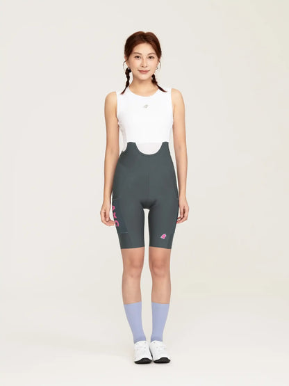 Heart Feather Women Bib Shorts 26/27