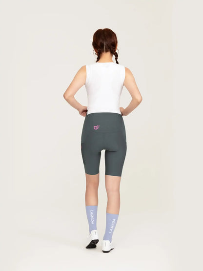 Heart Feather Women Bib Shorts 26/27