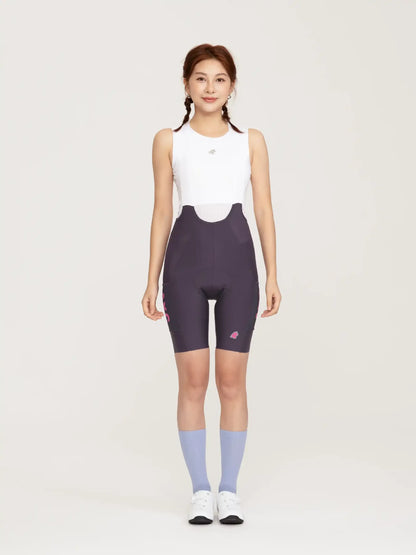 Heart Feather Women Bib Shorts 26/27