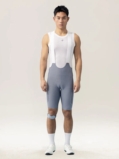 Lameda 21st Anniv. Special Men's Bib Shorts - Gray 26/27